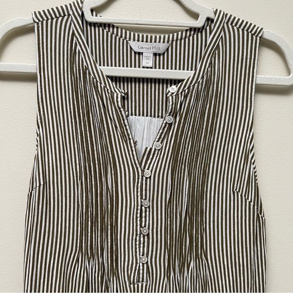 Garnet Hill Striped Flowy Dress - Picture 2 of 8